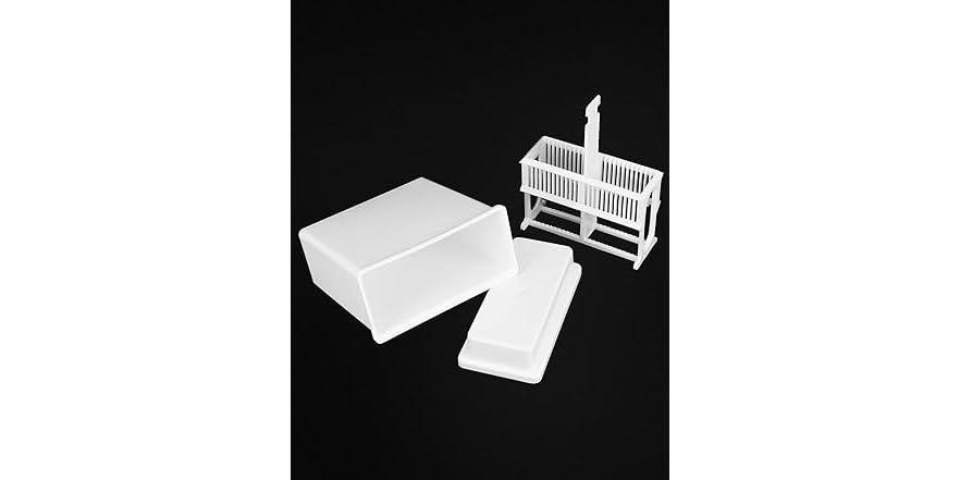 QWORK Microscope Slides Staining Jar