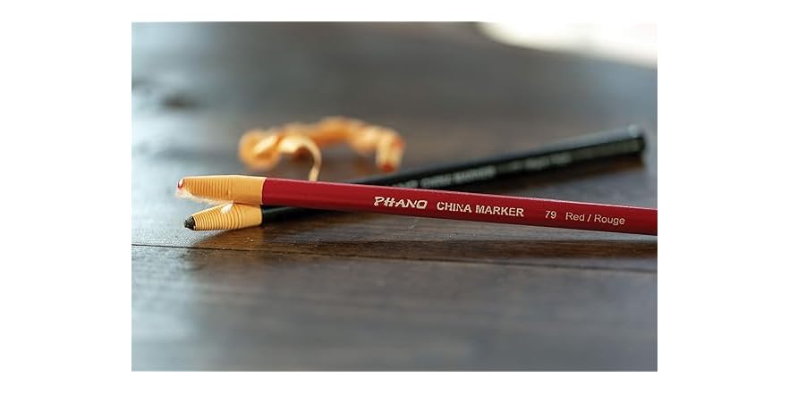 Tutoy 12 Pcs Marqueur Peel Off Chinagraph Grease Crayon De Cire Pour Métal Verre Tissu -Blue