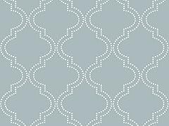 Slate Blue Quatrefoil Peel and Stick Wallpaper