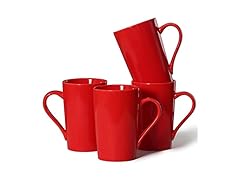 4 Pack 12 OZ  Marble Ceramic Coffee Mugs