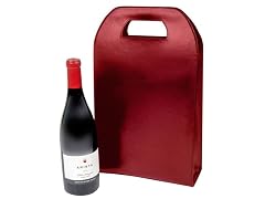 Leather Wine Tote Red
