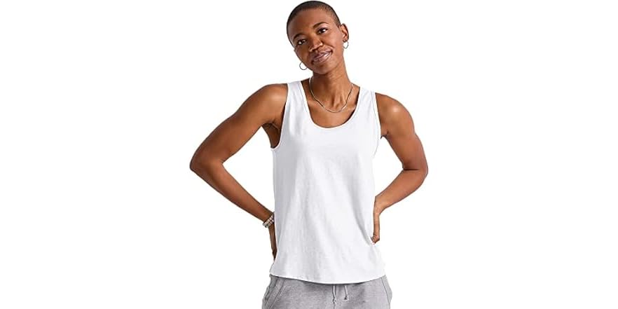 Hanes Womens TriBlend Tank (2XL) Eco White