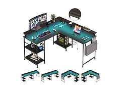 wOod-it Gaming Desk with LED Lights, 55"