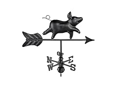 Pig Garden Weathervane- Black Finish