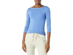 Amazon Essentials Women (XS) 3/4 T-shirt Blue