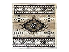 Bellagio Southwest Square Native American Tribal 5'3" x 4'