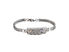 Greg Anthony Bali Genuine White Topaz Dragon Fly Braceletwhite Topaz