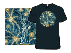 USA Firework Starry Night