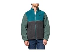 Billabong Men Full Zip Mock Neck Sherpa Jacket