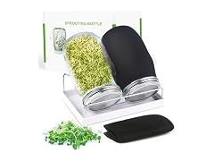 Kitmiido Seed Sprouting Jar Kit 2x32oz