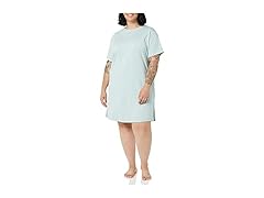 Womens Knit Jersey Sleep Tee Dusty Blue (S)