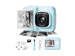 ETIKEZ Kids Camera, 1080P Instant Print