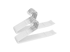 CROS 20 Pack Non-Slip Pants Hangers White