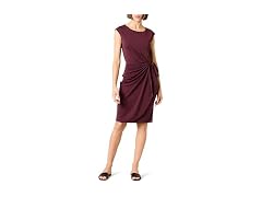 Amazon Essentials Women (XL) Cap Dress Burgundy