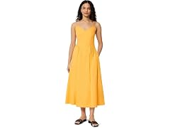 Amazon Essentials Women's Cotton Poplin Midi Dress