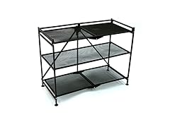 Foldable Shoe Rack 9 Pairs, Brown