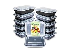 Enther Meal Prep Containers 12 Pack 1 Compartment