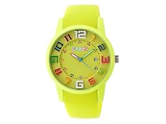 CRAYO Festival Unisex Watch w/ Date - Yellow