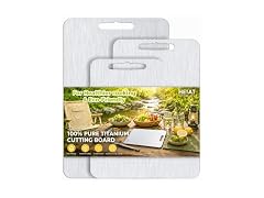 HEIAT 100% Titanium Cutting Board Set of 3