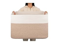 OIAHOMY 108L Extra Large Blanket Basket