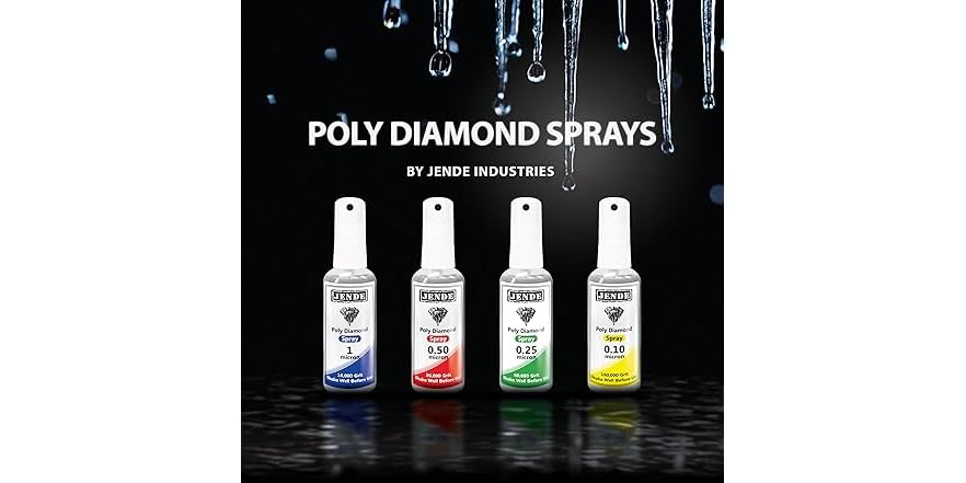 ENZO ENGLAND Poly Diamond Stropping Emulsion Premium Kwaliteit Suspensie Knipper Spray Micron 0,5, 0,25, 1,0, 2,0 en 4.0 (2.0 Micron ENZO ENGLAND Poly Diamond Stropping Emulsion Premium Kwaliteit Suspensie Knipper Spray Micron 0,5, 0,25, 1,0, 2,0 en 4.0 (2.0 Micron