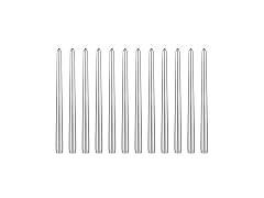Mega Candles 12 pcs Unscented Silver Taper Candles