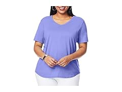 Just My Size VNeck Tshirt (28) Purple