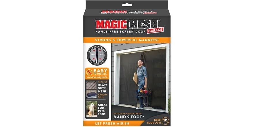 Magic Mesh Garage Door Screen