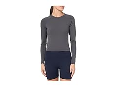 GGOV Womens Long Sleeve Crop Workout Tops