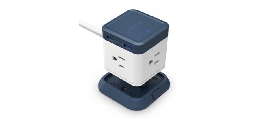 BESTEK Cube 3-Outlet Travel Power Strip