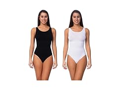 Body Beautiful 2-Pack Bodysuits w/Thongs