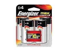 (4 Count) Energizer Max Alkaline Batteries D