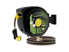 Retractable Garden Hose Reel, 100 ft