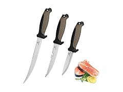 Mossy Oak 3PC Fillet Knife Set Brown