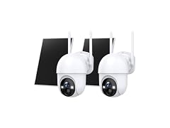 Poyasilon 2-Pack Outdoor Solar Security Camera