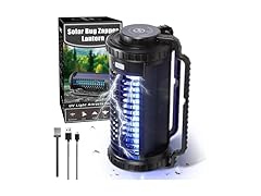 HeptaTree W1221 Portable Solar Powered Bug Zapper