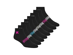 Hurley Women's 16-Pairs Quarter Crew Socks