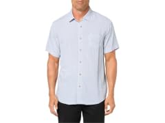 Unionbay Men (L) Rayon Button-up Shirt Blue Beach