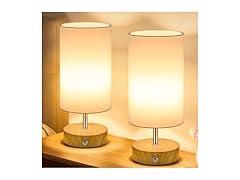 TOBUSA 2-Pack Rechargeable Table Lamps
