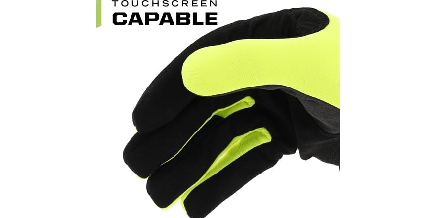 Mechanix Hi-Viz FastFit Gloves – 3 Pack Safety Work Gloves - Image 3