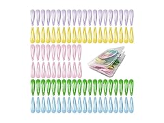 100 Hair Clips, Colored Metal Non Slip S