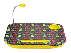 Yellow/Black Laptop Cushion w/ Light and Cup Holder