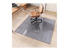 FlyEcho Grey Glass Chair Mat 48" x 48"