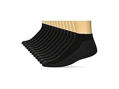 Hanes Mens Xtemp Cushioned No Show Socks 12Pk