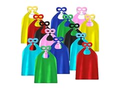Kids Superhero Capes and Masks 14 Sets