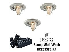 3-Light 105W Scope Wall Wash Mini Recessed Kit