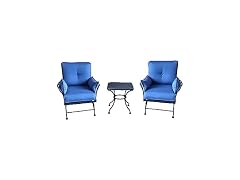 Four Seasons Courtyard Uptown 3 Piece Bistro Patio Furniture Set