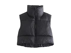 KEOMUD (XXL) Women's Winter Crop Vest XX-Large