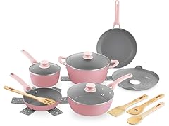 DASH Dream Green Nonstick Ceramic Cookware Set