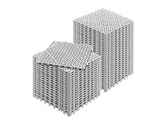 Interlocking Tile 50PCS Gray, Drainage Tiles 12"